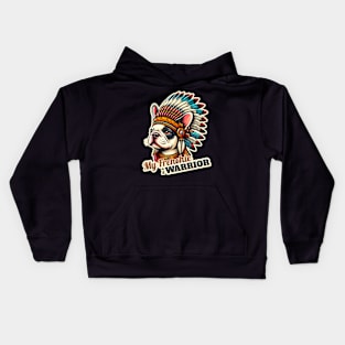 Indian french bulldog Kids Hoodie